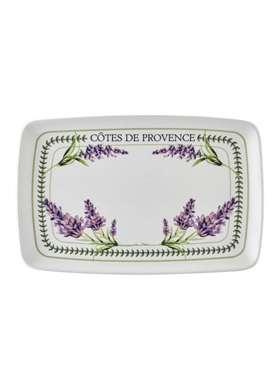 The Mia Provence Lavanta Dikdörtgen Servis Tabağı 31x20 cm