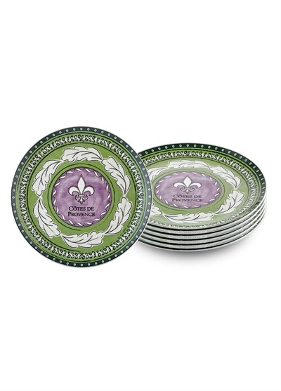 The Mia Provence Lavanta Servis Tabağı 6lı Set 26 cm PRC03