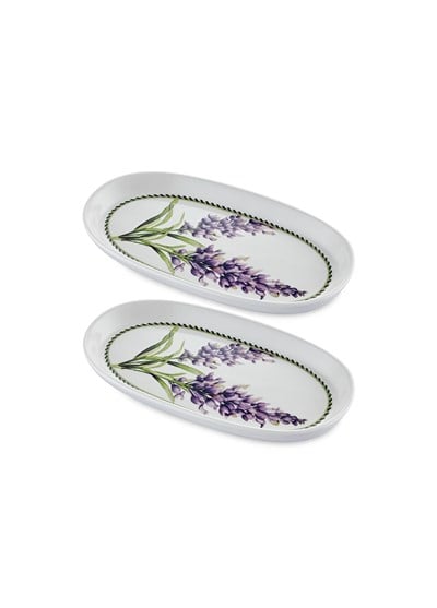 The Mia Provence Lavanta Oval Servis Tabağı 2li 23 cm