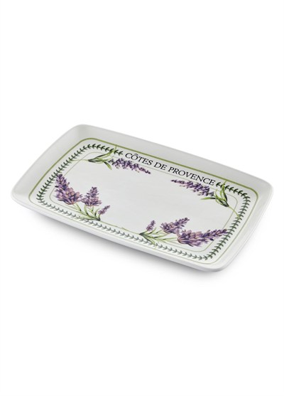 The Mia Provence Lavanta Dikdörtgen Servis Tabağı 31x20 cm