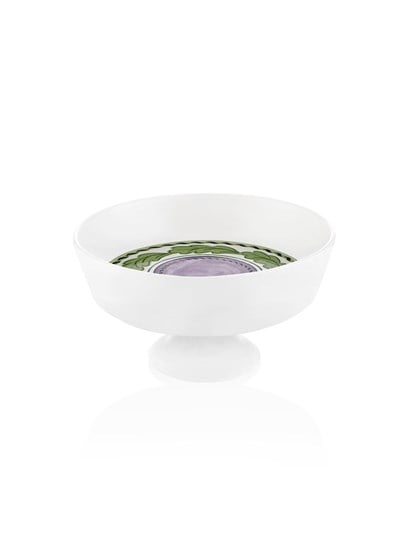 The Mia Provence Lavanta Ayaklı Meyvelik Mor 23x14 cm