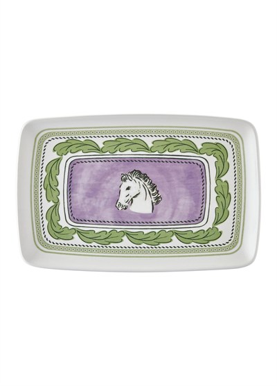 The Mia Provence Lavanta Dikdörtgen Servis Tabağı 31x20 cm
