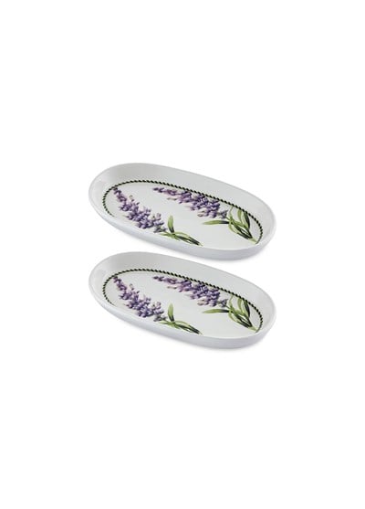 The Mia Provence Lavanta Oval Servis Tabağı 2li 17 cm