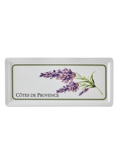The Mia Provence Lavanta Dikdörtgen Servis Tabağı 35x16 cm