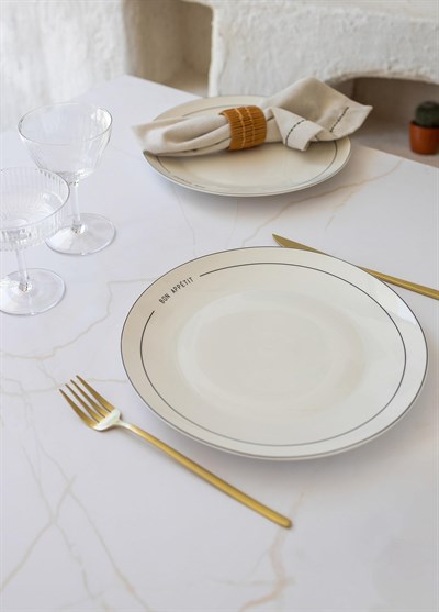 The Mia Round Servis Tabağı 6 Kişilik