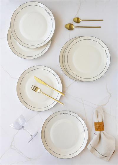 The Mia Round Servis Tabağı 6 Kişilik