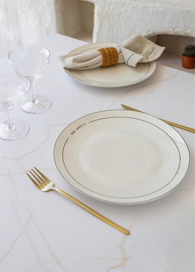 The Mia Round Servis Tabağı 6 Kişilik