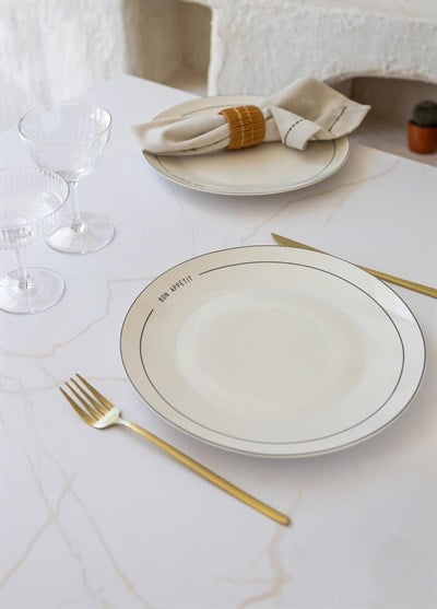 The Mia Round Servis Tabağı 6 Kişilik