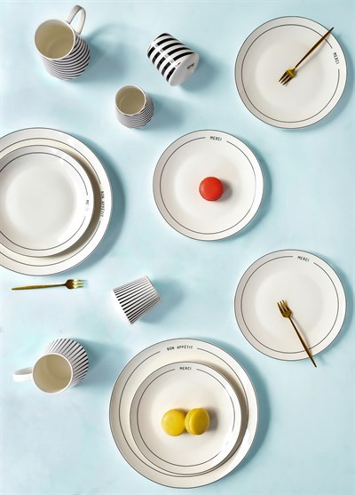 The Mia Round Servis Tabağı 6 Kişilik