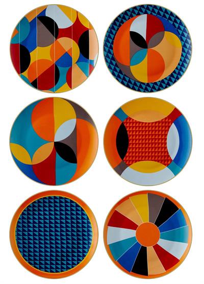 The Mia Shapes Servis Tabağı 6 Kişilik