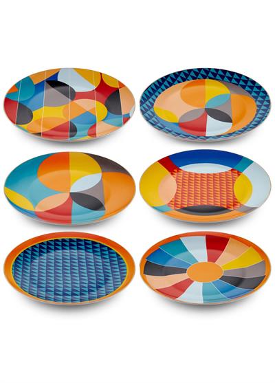 The Mia Shapes Servis Tabağı 6 Kişilik