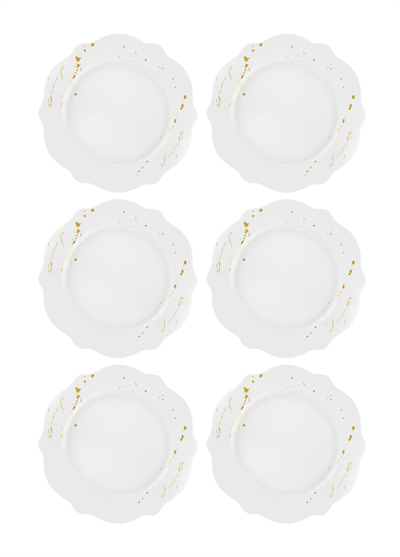 The Mia Splash Servis Tabağı 6 Parça 27 Cm