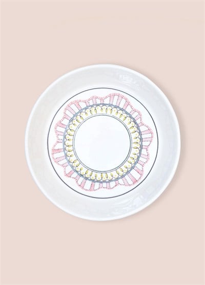 The Mia Spring Ayaklı Meyvelik Pembe 23x14 cm