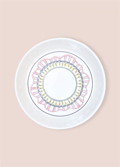 The Mia Spring Ayaklı Meyvelik Pembe 23x14 cm