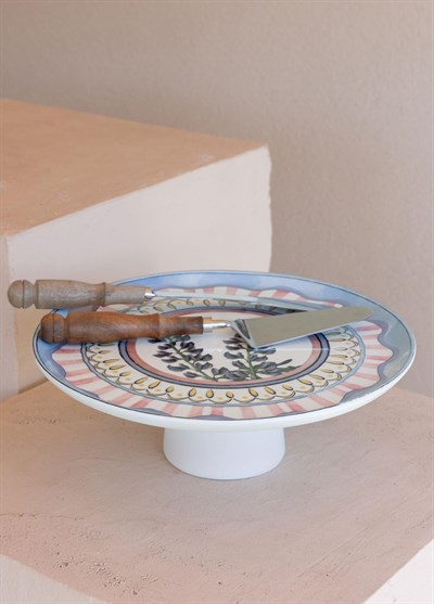 The Mia Spring Ayaklı Pasta Kek Servisi 30 Cm