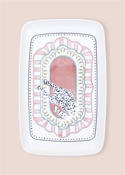 The Mia Spring Dikdörtgen Servis Tabağı 31x20 cm SPR0014