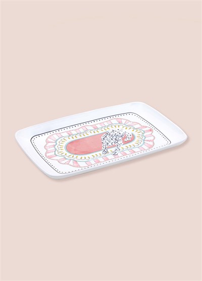 The Mia Spring Dikdörtgen Servis Tabağı 31x20 cm SPR0014