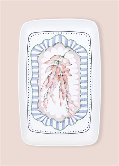 The Mia Spring Dikdörtgen Servis Tabağı 31x20 cm SPR0015
