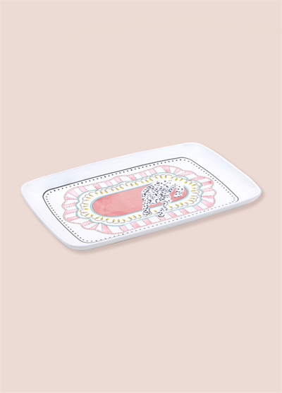 The Mia Spring Dikdörtgen Servis 33x21 cm SPR0014