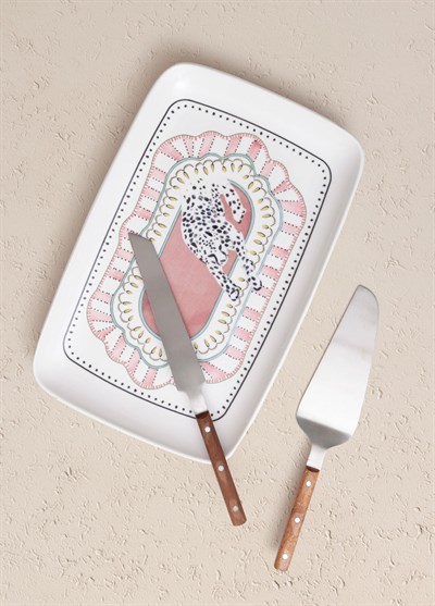 The Mia Spring Dikdörtgen Servis Tabağı 31x20 cm SPR0014