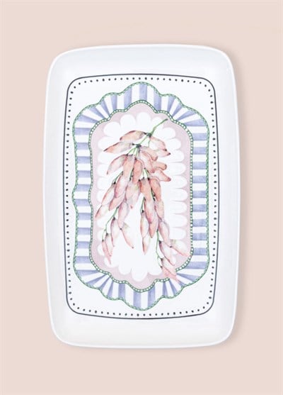 The Mia Spring Dikdörtgen Servis Tabağı 31x20 cm SPR0015