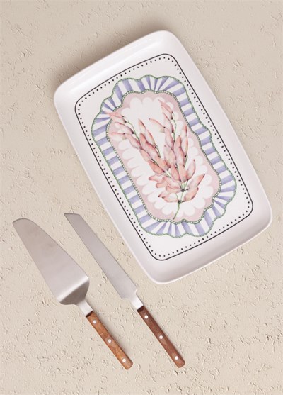 The Mia Spring Dikdörtgen Servis Tabağı 31x20 cm SPR0015