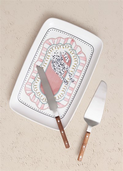 The Mia Spring Dikdörtgen Servis Tabağı 31x20 cm SPR0014