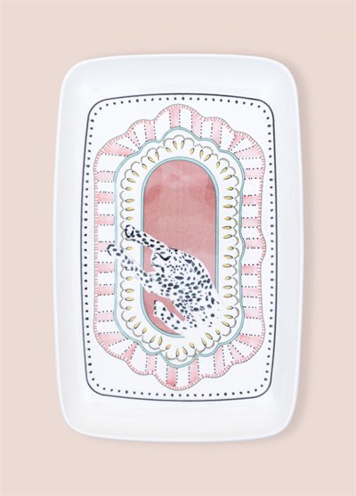 The Mia Spring Dikdörtgen Servis Tabağı 31x20 cm SPR0014