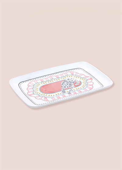 The Mia Spring Dikdörtgen Servis Tabağı 31x20 cm SPR0014