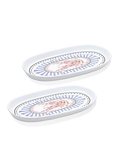 The Mia Spring Oval Servis Tabağı 2li 29 cm