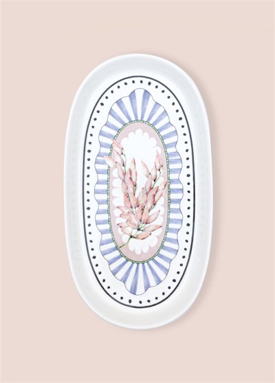 The Mia Spring Oval Servis Tabağı 2li Set 29 cm