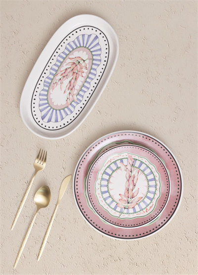 The Mia Spring Oval Servis 2li 29 cm