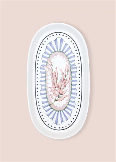 The Mia Spring Oval Servis Tabağı 2li 29 cm