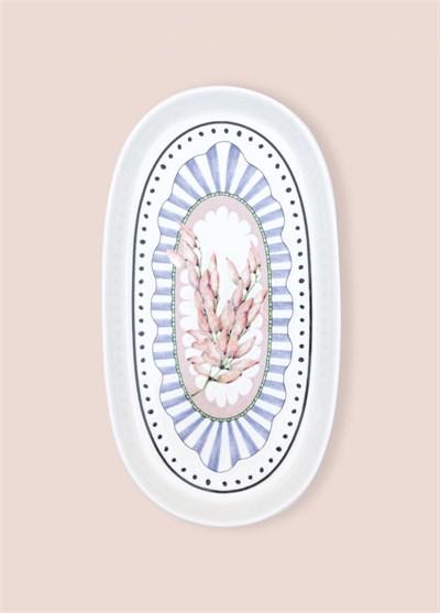 The Mia Spring Oval Servis Tabağı 2li 29 cm