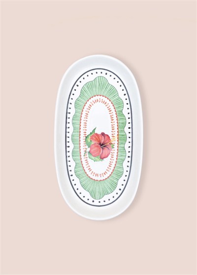 The Mia Spring Oval Servis Tabağı 2li Set 23 cm