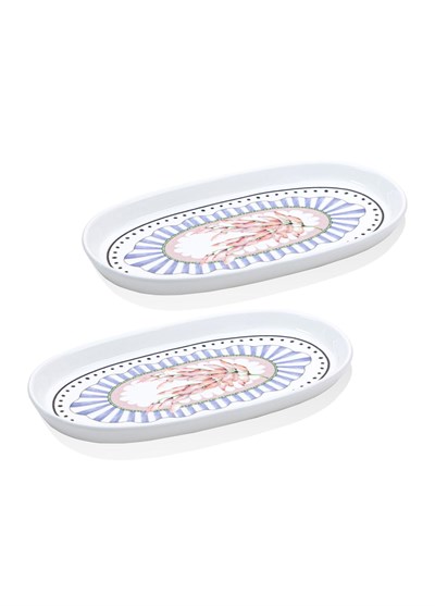 The Mia Spring Oval Servis Tabağı 2li Set 29 cm