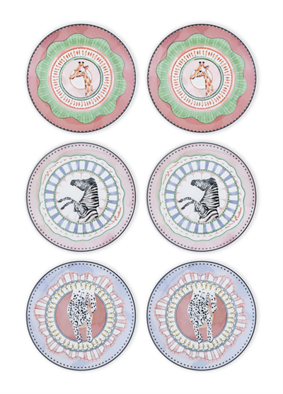 The Mia Spring Servis Tabağı 6lı Set 26 cm SPR0003