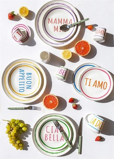 The Mia Ti Amo Servis Tabağı 6 Kişilik