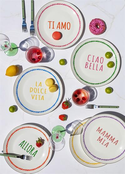 The Mia Ti Amo Servis Tabağı 6 Kişilik