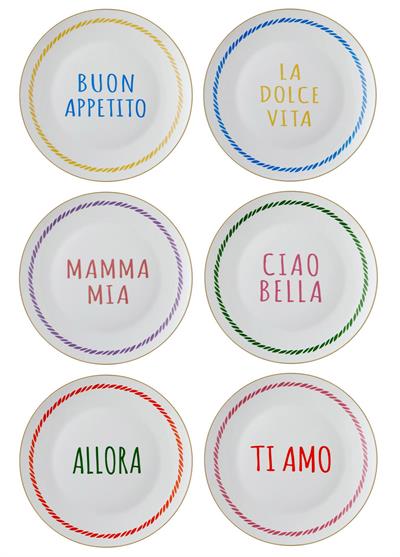 The Mia Ti Amo Servis Tabağı 6 Kişilik