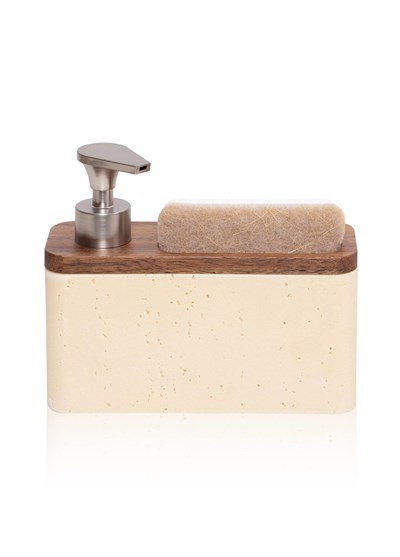 The Mia Travertine Süngerli Sıvı Sabunluk Krem 420 ml