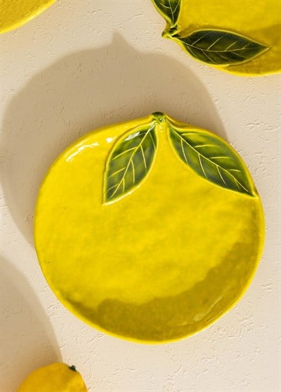 The Mia Artigiano İkram Tabağı Sarı 16 cm