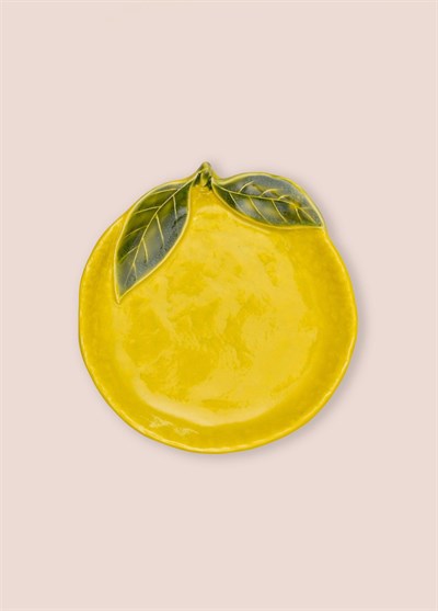 The Mia Artigiano İkram Tabağı Sarı 16 cm