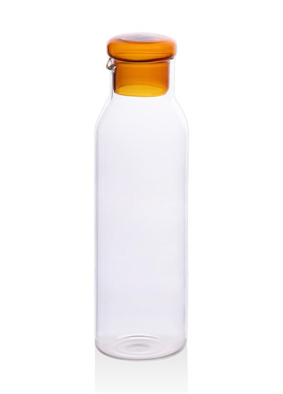 The Mia Cam Şişe Amber Kapakl Sürahi 9x28cm 950 ml