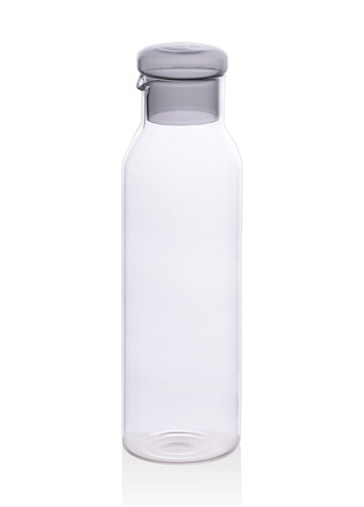 The Mia Cam Şişe Gri Kapaklı Sürahi 9x28cm 950 ml