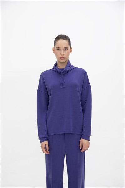 Oma Boğazlı Sweat Future Dusk L