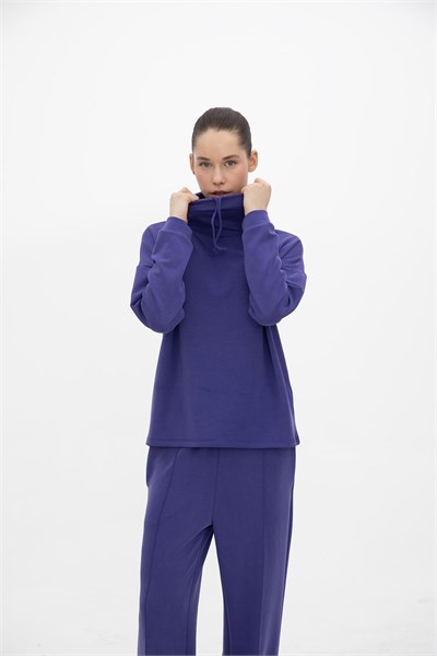 Oma Boğazlı Sweat Future Dusk S