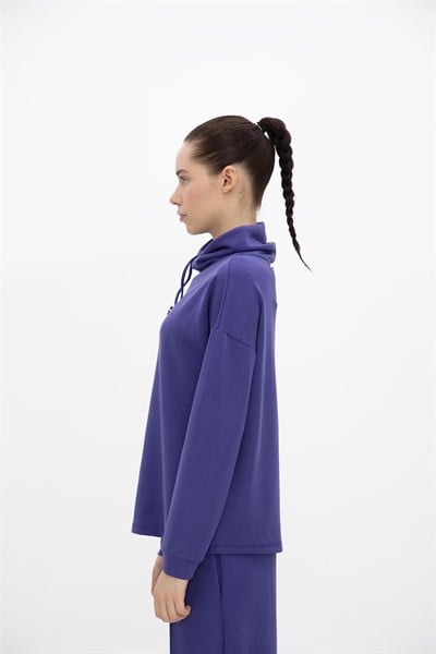 Oma Boğazlı Sweat Future Dusk L