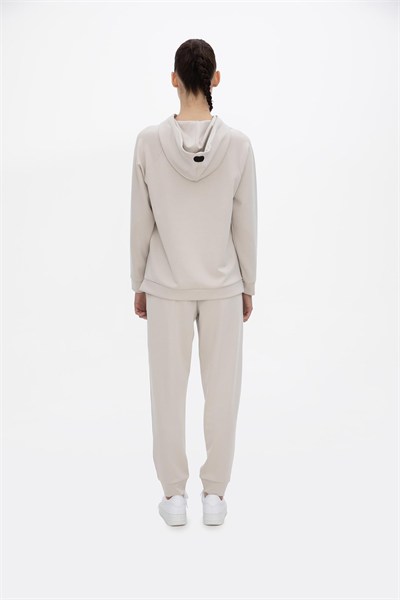 Oma Kapşonlu Cepli Sweat Cloud Dancer L