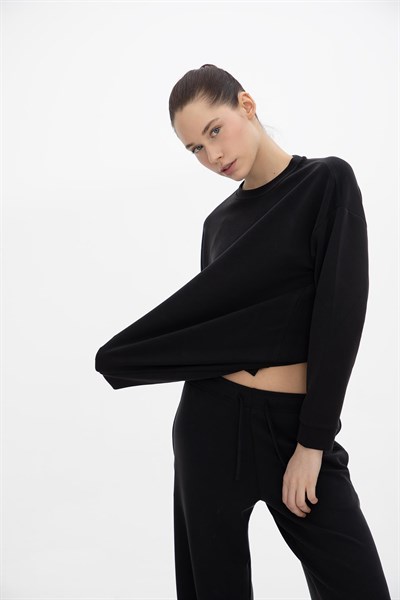 Oma Sweat Jet Black M